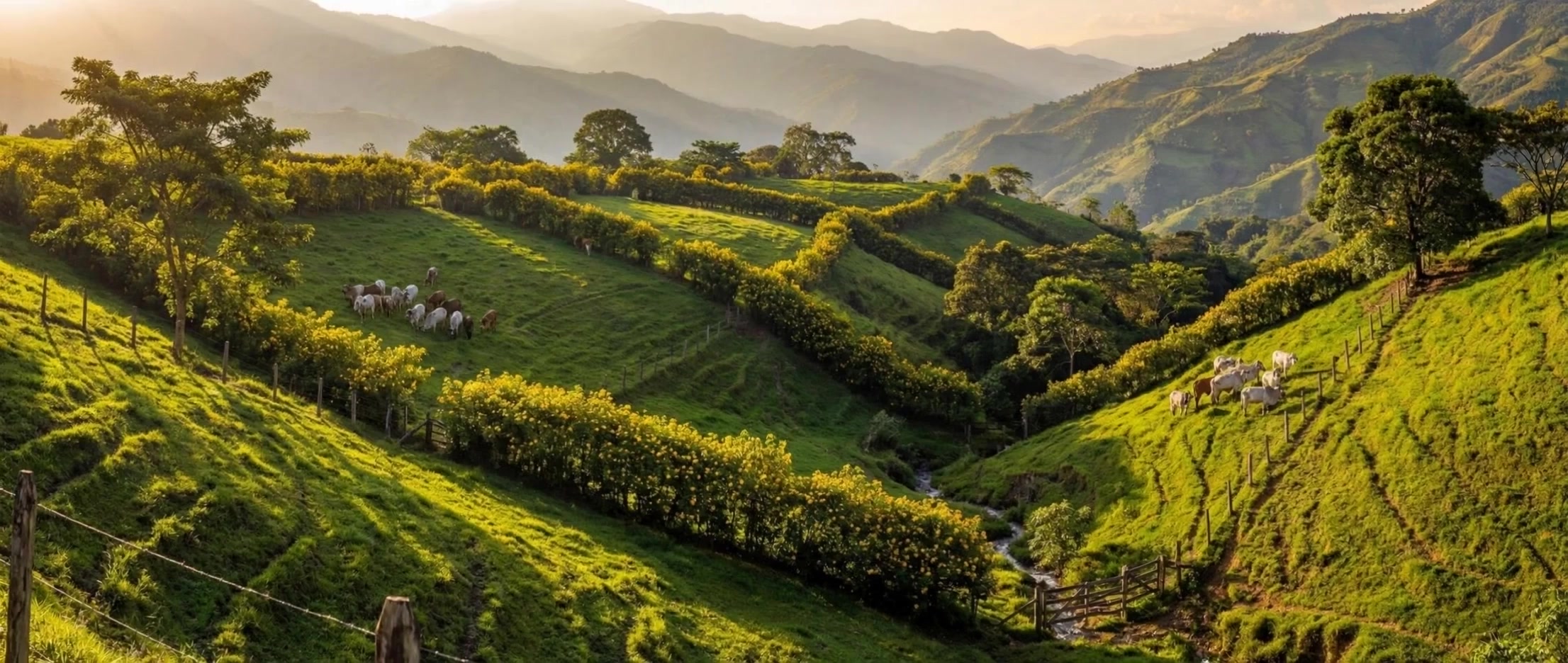 Silvopastoral cattle ranch on the mountainsides of Yolombo, Antioquia